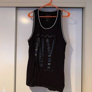 Men’s black tank top